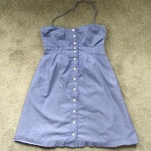J. Crew chambray summer button-down halter dress